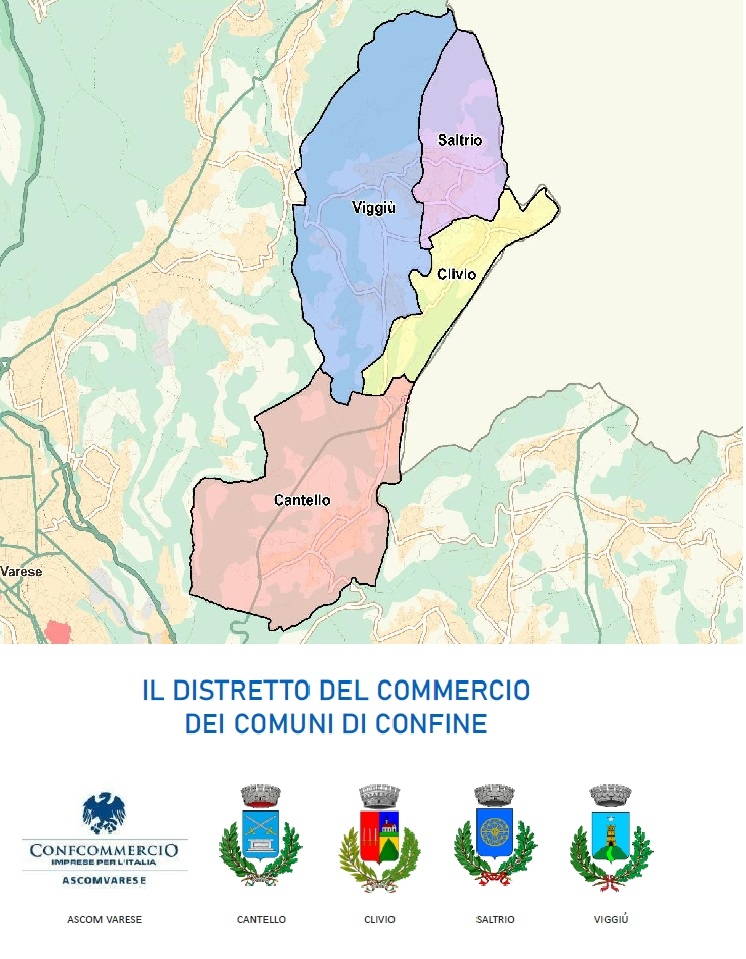 img title E\' nato il distretto del commercio dei comuni di confine - conferenza stampa di presentazione giovedì 16 ottobre alle ore 11,00 in sala consiliare di Cantello